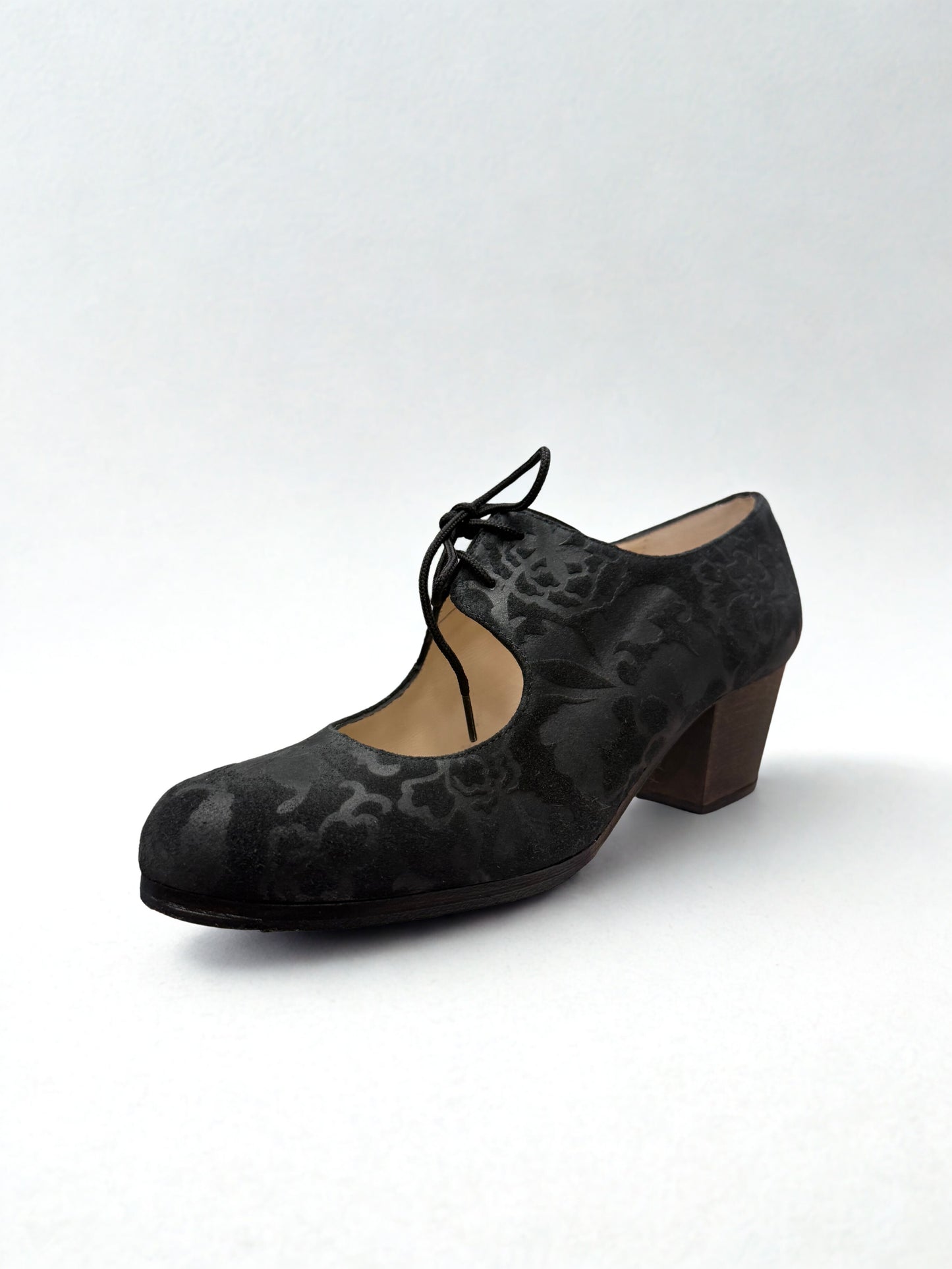 ZAPATO PROFESIONAL BEGOÑA CERVERA PEONÍA NEGRO TALLA 37,5