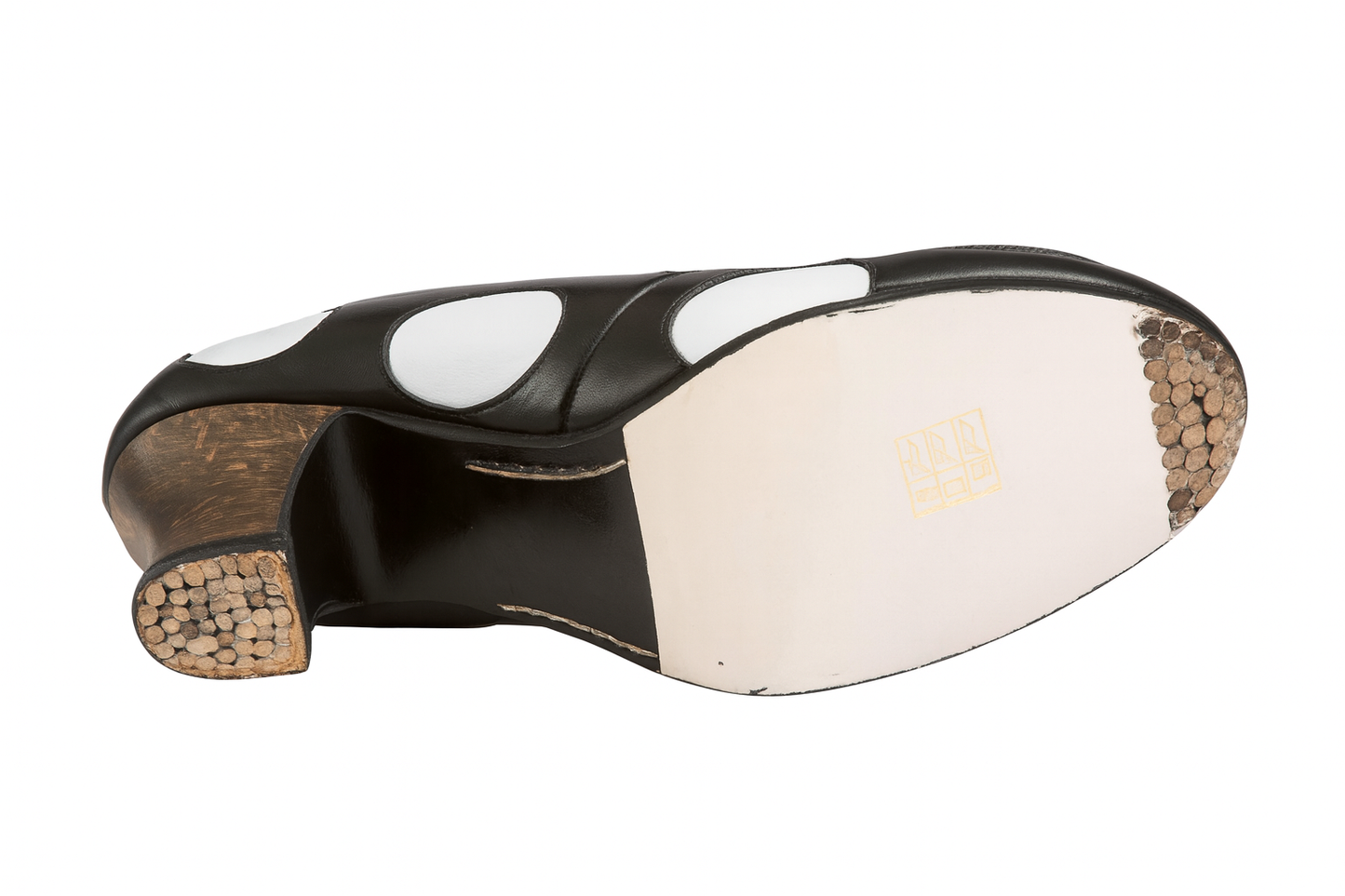 ZAPATOS PROFESIONALES BEGOÑA CERVERA MODELO LUNARES CORDONES, NEGROS CON LUNAR BLANCO TALLA 37