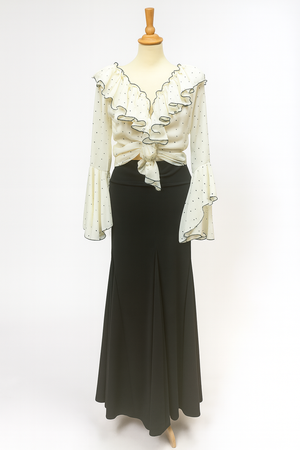 FALDA NEGRA SIN VOLANTES