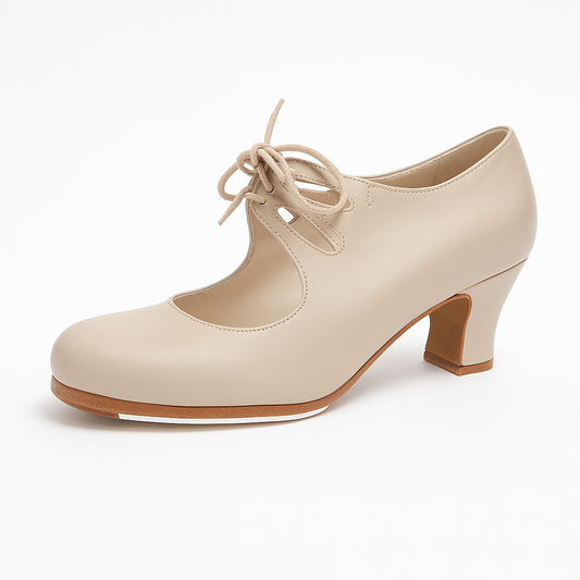 ZAPATOS PROFESIONALES  BEGOÑA CERVERA MODELO PÉTALOS EN MAQUILLAJE, CON CORDONES TALLA 36.5