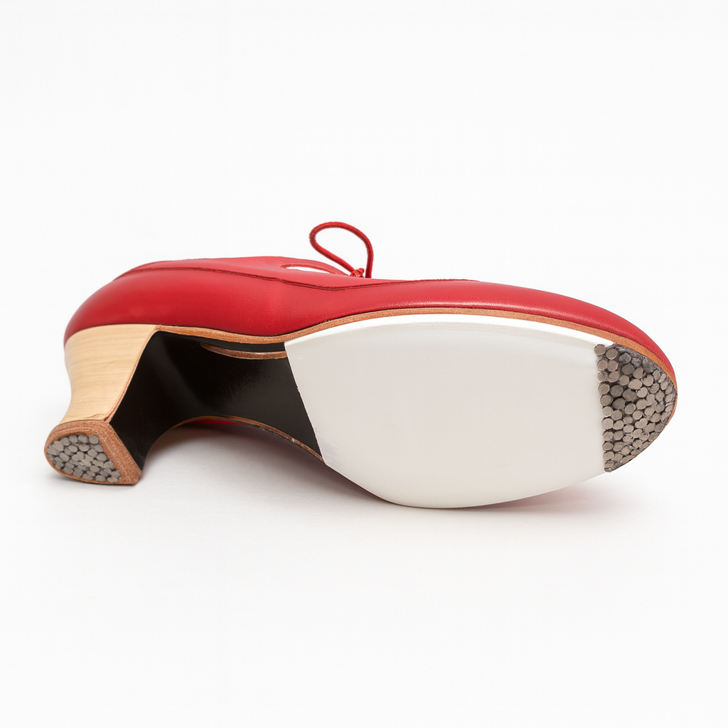 ZAPATOS PROFESIONALES BEGOÑA CERVERA MODELO CANDOR ROJOS CON CORDONES