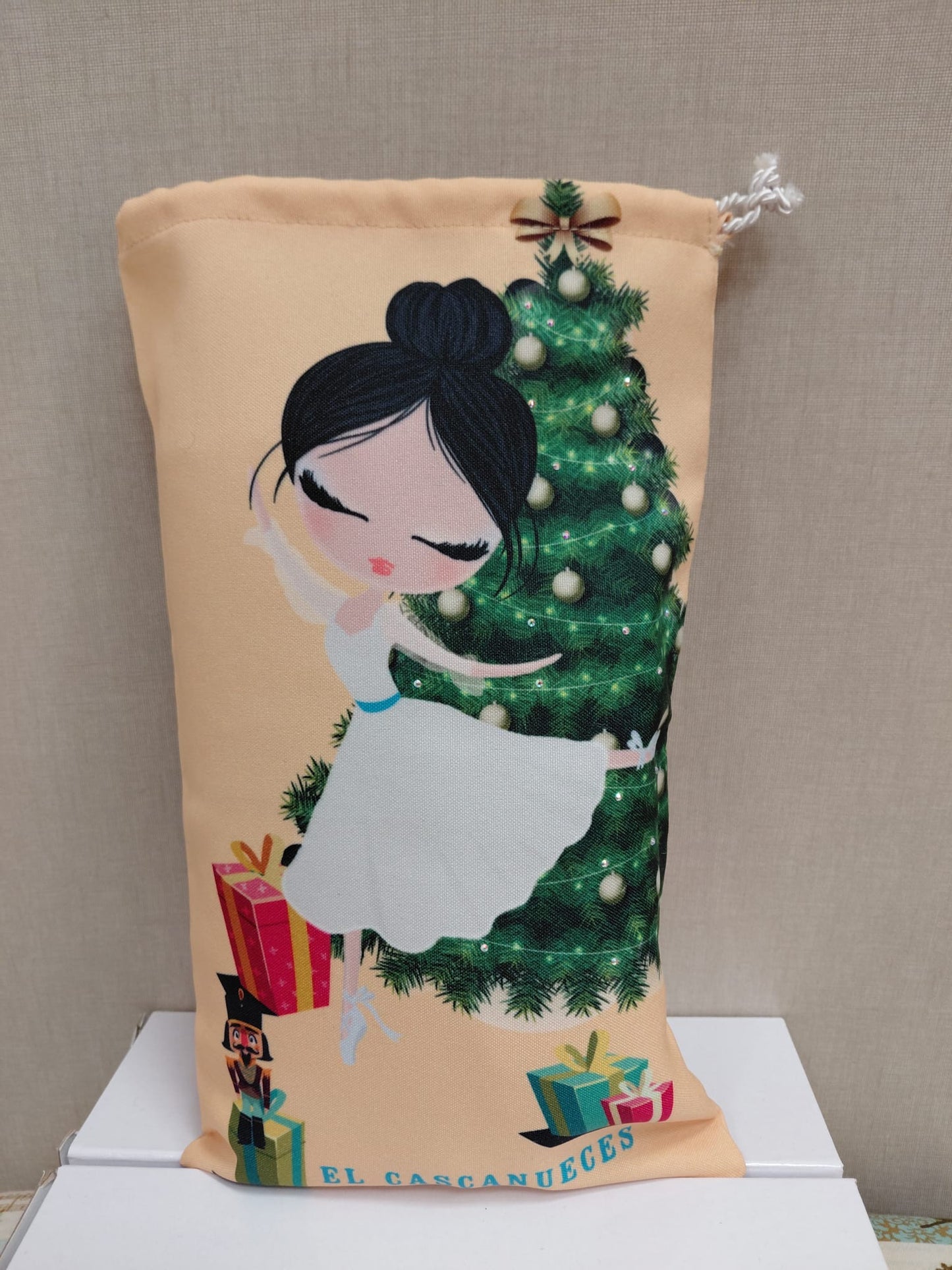 Bolsa de puntas de ballet inspirada en El Cascanueces