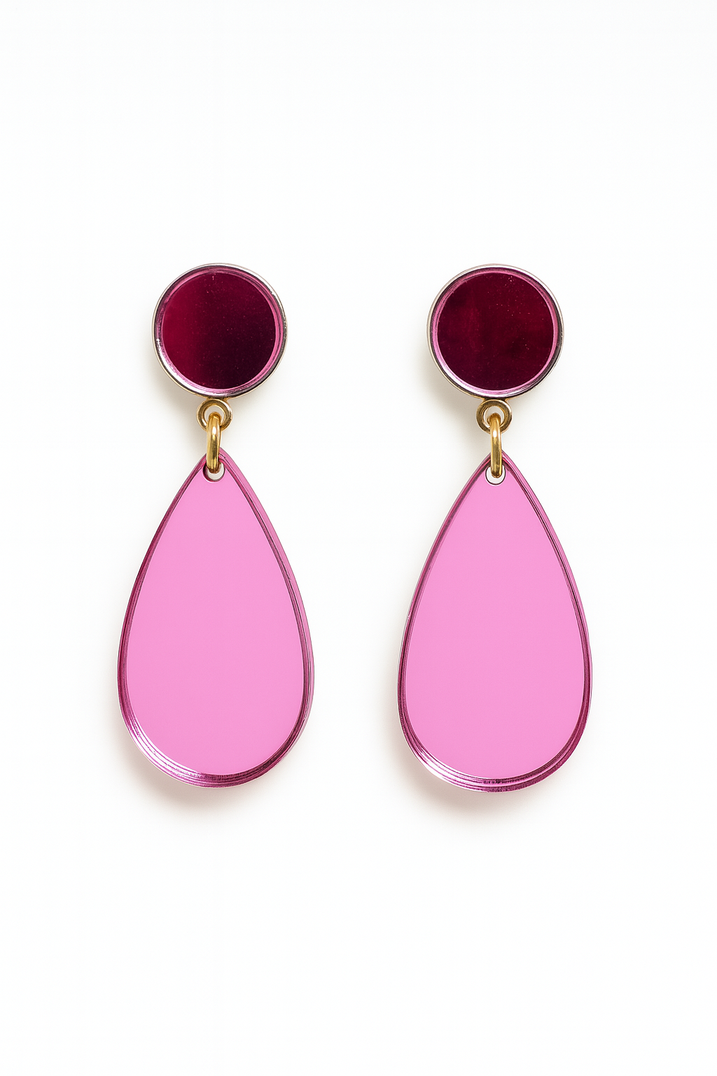 PENDIENTES EN ROSA BABY
