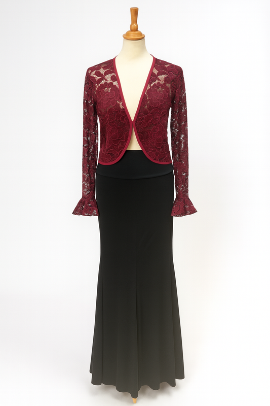 FALDA NEGRA SEMI VUELO