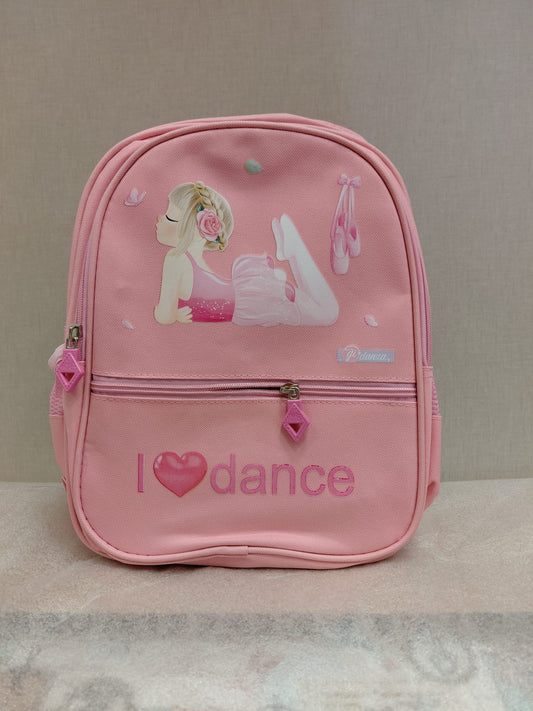 MOCHILA DE DANZA ROSA ESTAMPADA
