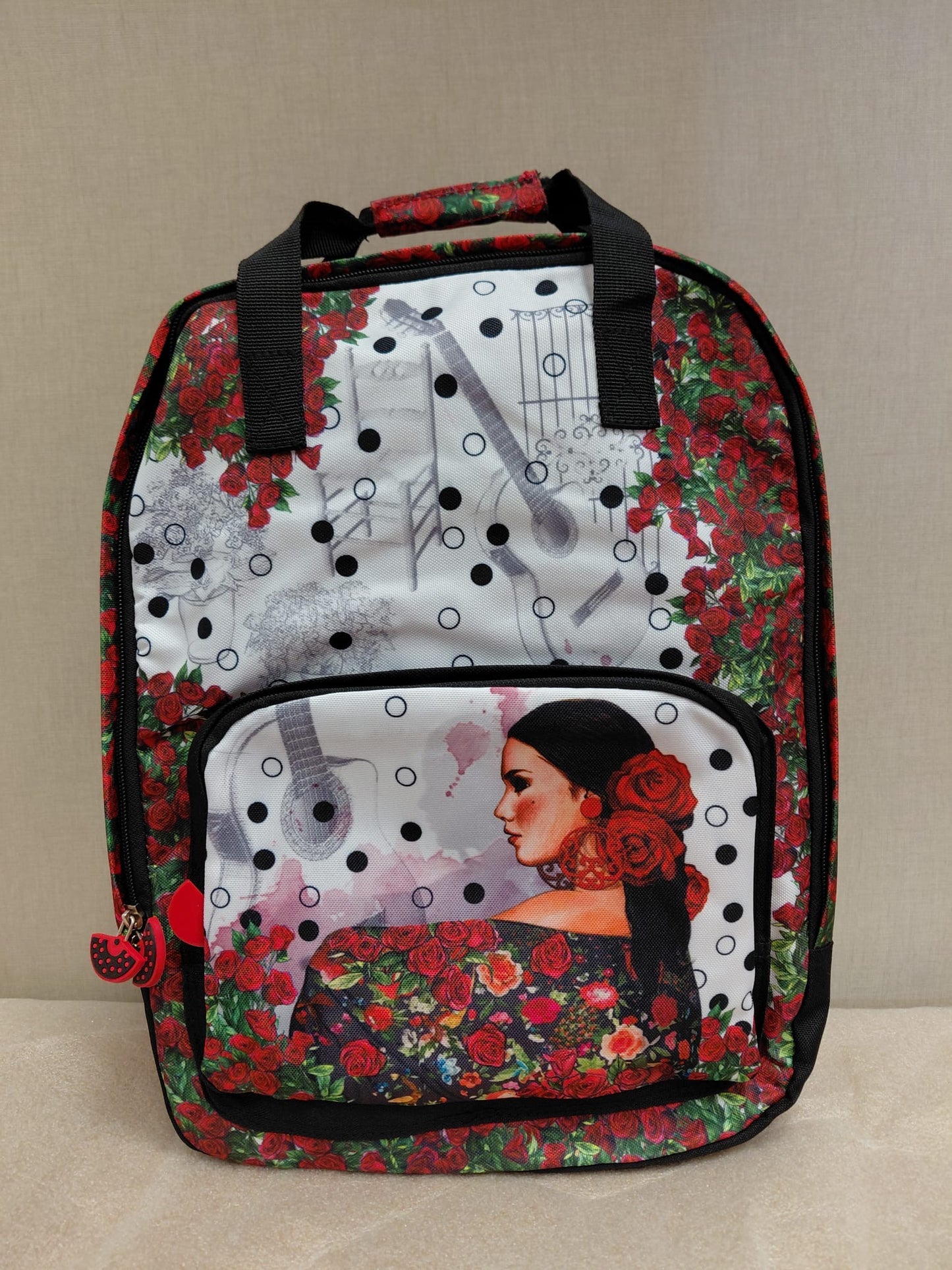 MOCHILA CON ESTAMPADO MULTICOLOR DE FLAMENCA