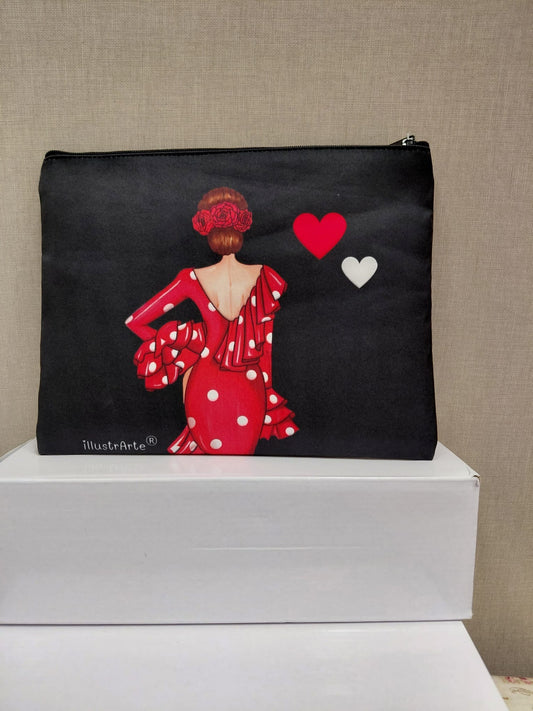 NECESER NEGRO CON ESTAMPADO DE ILUSTRARTE®