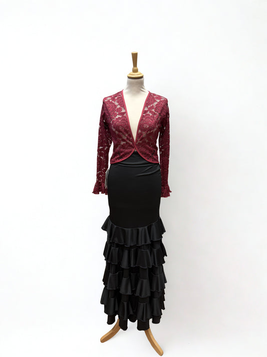BLUSA/CHAQUETA BOLERA DE ENCAJE