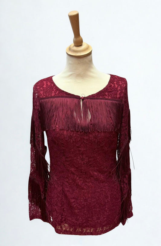 BLUSA GRANATE 3/4