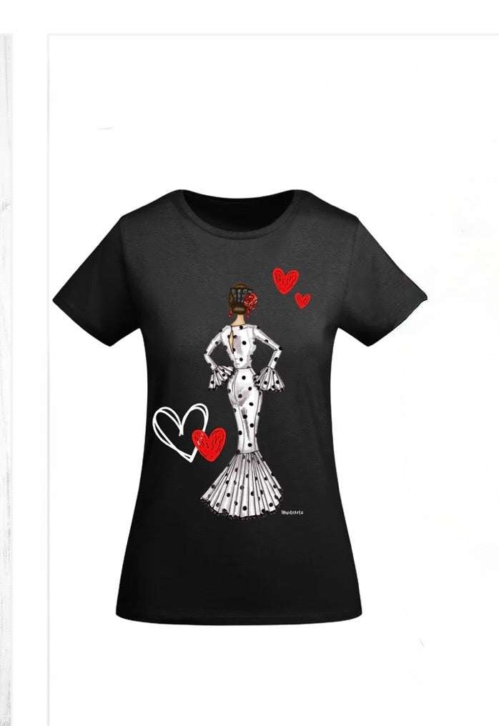 Camiseta flamenca de manga corta de Ilustrarte®