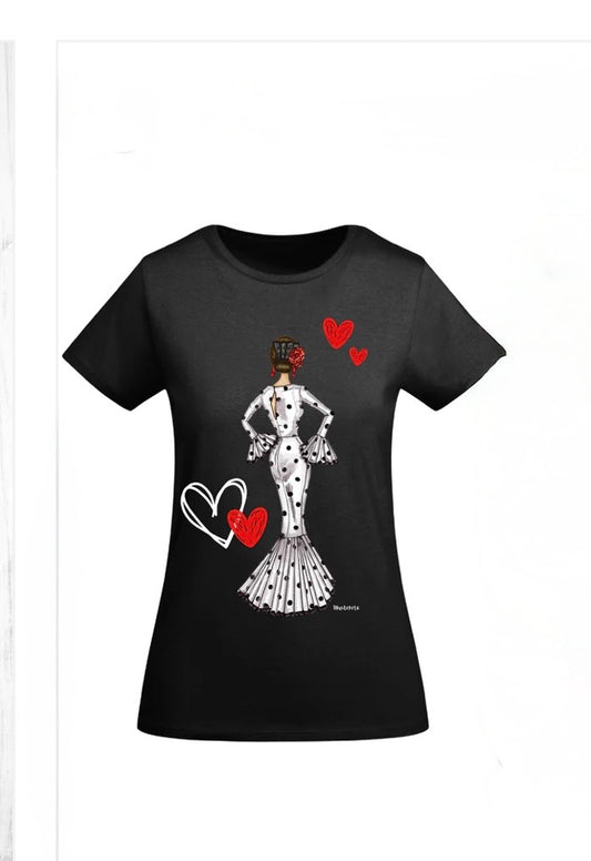 Camiseta flamenca de manga corta de Ilustrarte®