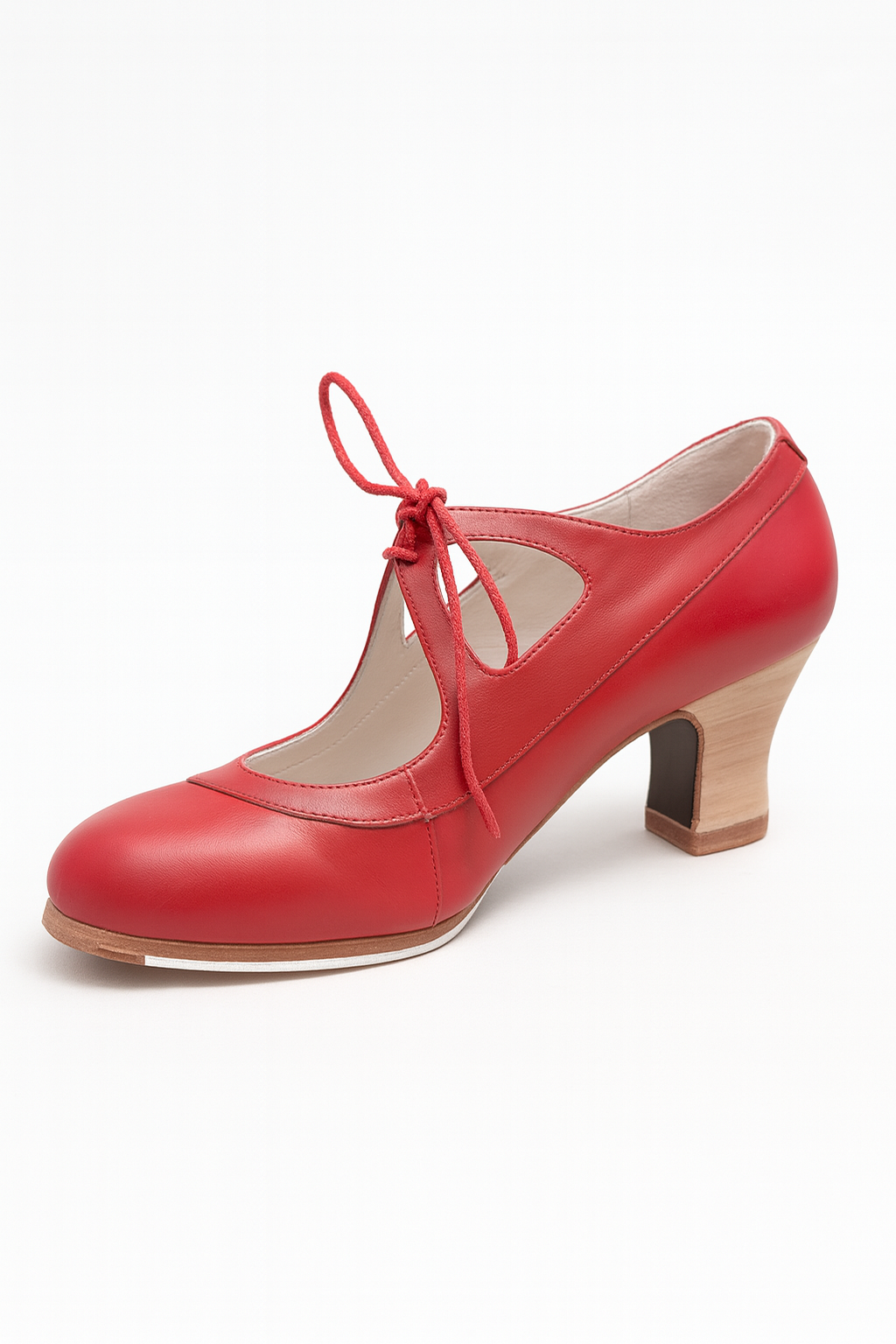 ZAPATOS PROFESIONALES BEGOÑA CERVERA MODELO CANDOR ROJOS CON CORDONES