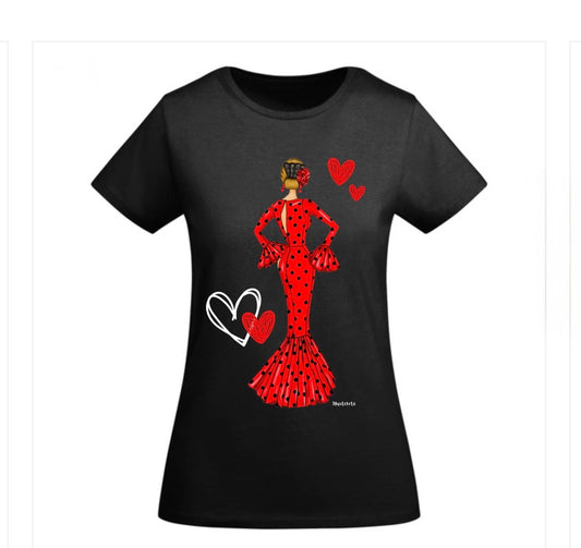Camiseta flamenca de manga corta de Ilustrarte®