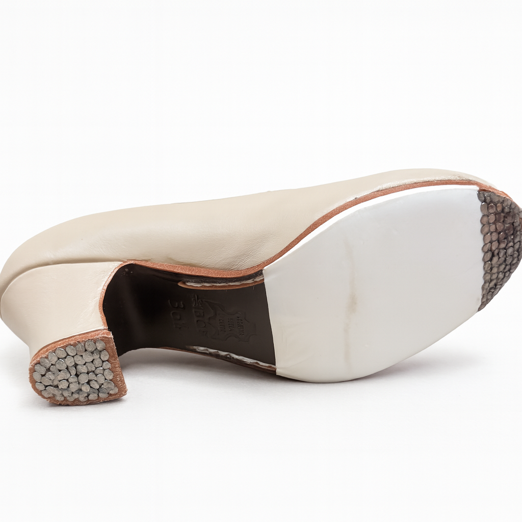 ZAPATOS PROFESIONALES  BEGOÑA CERVERA MODELO PÉTALOS EN MAQUILLAJE, CON CORDONES TALLA 36.5