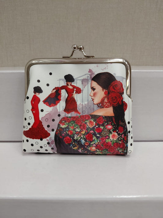 MONEDERO ILUSTRADO DE FLAMENCA