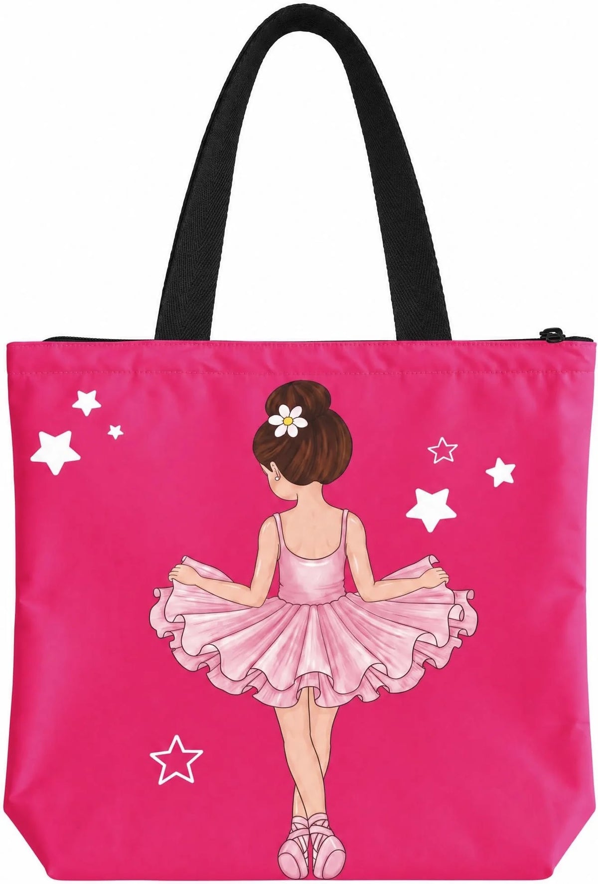 BOLSA DE BALLET FUCSIA CON CREMALLERA ILUSTRARTE